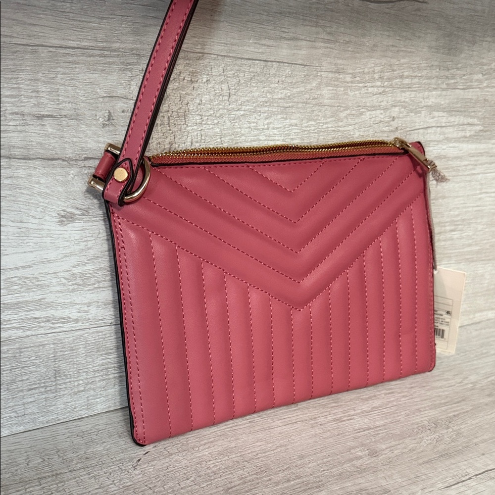 Pink Quilted Wristlet Clutch - Picture 2 of 5